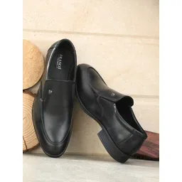 Franco Leone Men Leather Comfort Fit Round Toe Formal Slip-Ons-picture-30