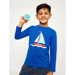 frangipani Boys Blue Printed T-shirt-picture-17