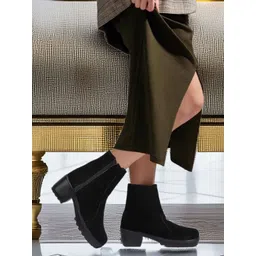 FRANINO PARIS Women Chunky Heel Ankle Boots-image-20