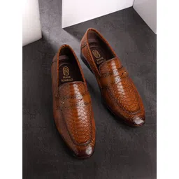 FRANKROMELLO Men Textured Leather Formal Penny Loafers-picture-18