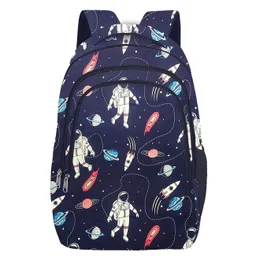 Frantic Premium Quality Blue Astronaut Boy Bag for Kids -16 Inches-image-26