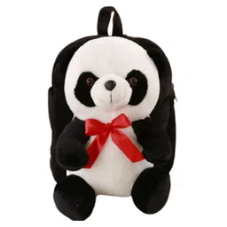 Frantic Premium Quality Soft design Full Body Black Panda Furr Bag for Kids height - 14 inches-image-12