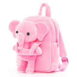 Frantic Premium Quality Soft design Full Body Pink Elephant Bag for Kids height - 14 inches-image-48