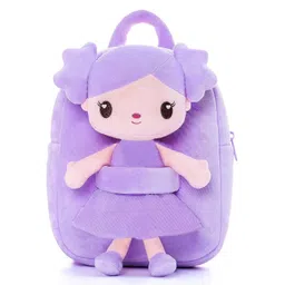 Frantic Premium Quality Soft design Full Body Purple Myra Doll Bag for Kids Height 13.9 cm-image-41