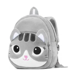 Frantic Premium Quality Soft design Grey Twinkle Cat Bag for Kids-image-13