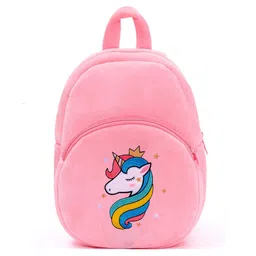 Frantic Premium Quality Soft design Pink Unicorn Bag for Kids - 14 Inches-image-37