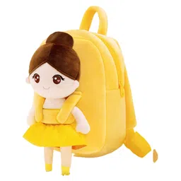 Frantic Premium Quality Soft design Yellow Ballerina 2022 Bag for Kids - 14 Inches-image-49
