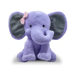 Frantic Premium Quality Soft Purple Daisy Elephant Toy For Kids- Height 25 cm-image-44