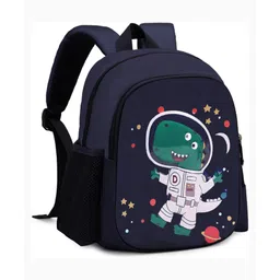 Frantic Premium School Blue Star Dinosaur Bag for Kids - 16 Inches-image-30