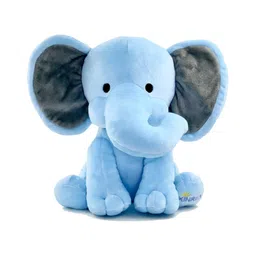 Frantic Premium Soft Toy Blue Elephant for Kids Blue - Height 25 cm-image-32