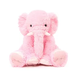 Frantic Premium Soft Toy Lucky Elephant Pink for Kids - Height 32 cm-image-2