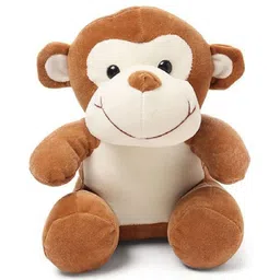 Frantic Premium Soft Toy Zoo Monkey for Kids Brown - Height 20 cm-image-10