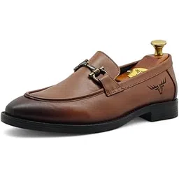 freacksters Men's Leather Penny Loafers Light Toned Luxury-picture-11