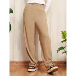 FREAKINS Women Glide-iator Tan Brown Korean Pants-picture-37