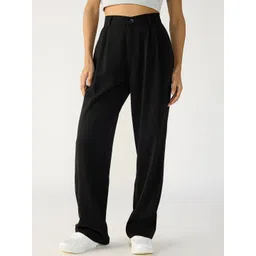 FREAKINS Women Straight Fit High-Rise Trousers-picture-32