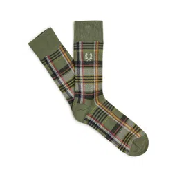 Fred Perry Men Checked Calf-Length Socks-picture-36