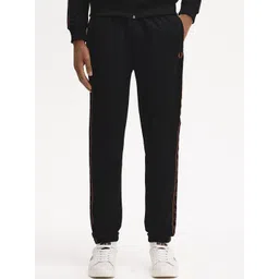 Fred Perry Men Contrast Tape Mid-Rise Joggers-picture-11