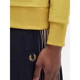 Fred Perry Men Solid Round Neck Pure Cotton Sweatshirt image 3