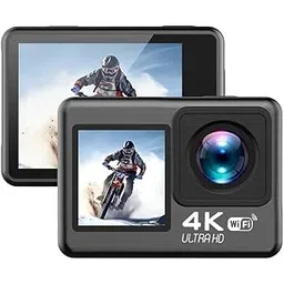 Fredbee 4K WiFi Sports Action Camera Ultra HD 12MP Waterproof DV Camcorder 170 Degree Wide Angle 2 Inch LCD Screen - Black-picture-14