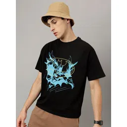 Free Authority Batman Graphic Printed Pure Cotton Loose-Fit T-shirt-picture-38