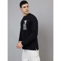 Free Authority Black Cotton Regular Fit Prined Sweatshirt-picture-22