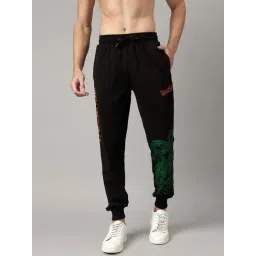 Free Authority Black Regular Fit Dragon Ball Z Print Joggers-picture-15