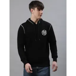 Free Authority Black Regular Fit Dragon Ball Z Printed Hooded Sweatshirt-picture-17