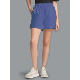 Free Authority Blue Printed Shorts-picture-39