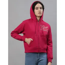 Free Authority Fuchsia Graphic Print Hoodie-picture-19