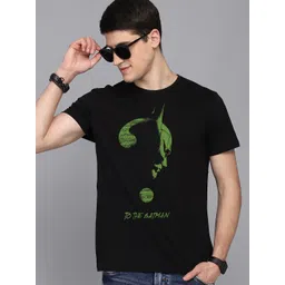 Free Authority Men Black Batman Printed Pure Cotton T-shirt-picture-26