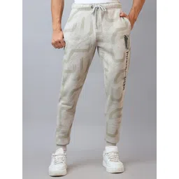 Free Authority Men Graphic Printed Mid Rise Joggers Track Pants-picture-20