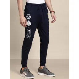 Free Authority Men NASA Printed Cotton Joggers-picture-22