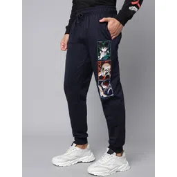 Free Authority Men Printed Mid-Rise Joggers image 2
