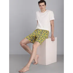 Free Authority Men Yellow Minions Printed Pure Cotton Boxers image 4