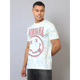 Free Authority Multi Cotton Printed Regular Fit T-Shirt image 3