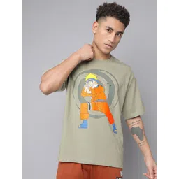 Free Authority Naruto Printed Pure Cotton Oversized T-Shirt-picture-25