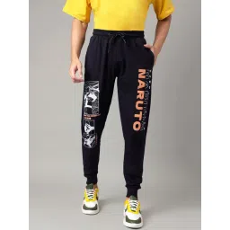 Free Authority Navy Regular Fit Naruto Print Joggers-picture-17