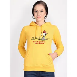 Free Authority Peanuts Printed Hooded Pullover Sweatshirt-picture-13