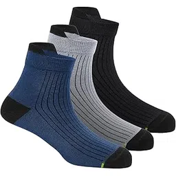 freecultr Ankle Socks | Breathable Bamboo Fibre | Odour Resistant | Thermo Regulated | Moisture Wicking | Anti-Slip Y-Heel | Soft & Comfortable Assorted Combos-picture-41