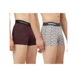 Freecultr Grey & Wine Printed Trunks - Pack of 2-picture-15