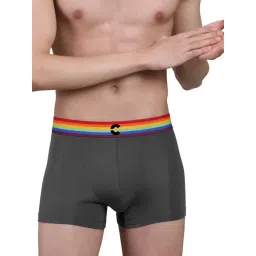 Freecultr Grey Modal Regular Fit Solid Trunks-picture-33