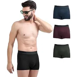 freecultr Men's Underwear Micromodal Airsoft Trunk – Anti Bacterial, No Itch, No Chafing, Sweat Proof & Ultra Soft Fabric (Pack of 4) | Mens Underwear Combo Pack of 4-picture-20