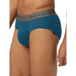 Freecultr Midnight Blue & Martini Blue Comfort Fit Briefs - Pack of 2 image 2