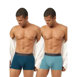 Freecultr Midnight Blue & Martini Blue Comfort Fit Trunks - Pack of 2-picture-11