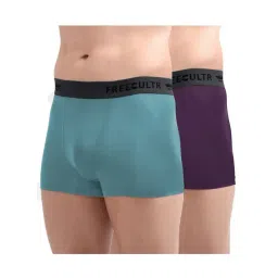 Freecultr Multi Color Modal Regular Fit Solid Trunks (Pack of 2)-picture-34