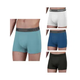 Freecultr Multi Color Modal Regular Fit Solid Trunks (Pack of 4)-picture-37
