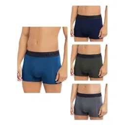 Freecultr Multi Color Modal Regular Fit Solid Trunks (Pack of 4)-picture-37