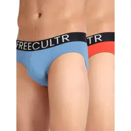 Freecultr Multi Regular Fit Solid Briefs (Pack of 2)-picture-33