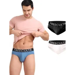 Freecultr Multi Regular Fit Solid Briefs (Pack of 3)-picture-37