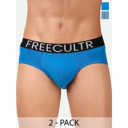 FREECULTR Pack Of 2 Snug Fit Organic Cotton Basic Briefs FC-CTN-B-BRB-SBL-02-picture-11